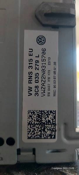 фото №2, Радио 3c8035279l vw passat b7