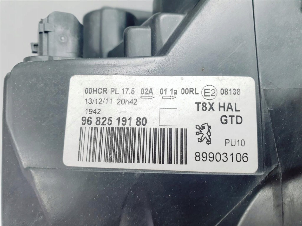 фото №14, Peugeot 3008 i 5008 i 09-13r левая лампа перед обычная ory eu !!!