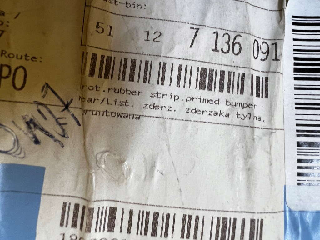 фото №13, Молдинг бампера задняя заднего gruntowana bmw 1 e87 nowa oem