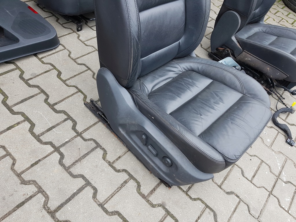 фото №6, Vw tiguan i 5n 06-15r сиденья кожаный заднее сиденье комплект