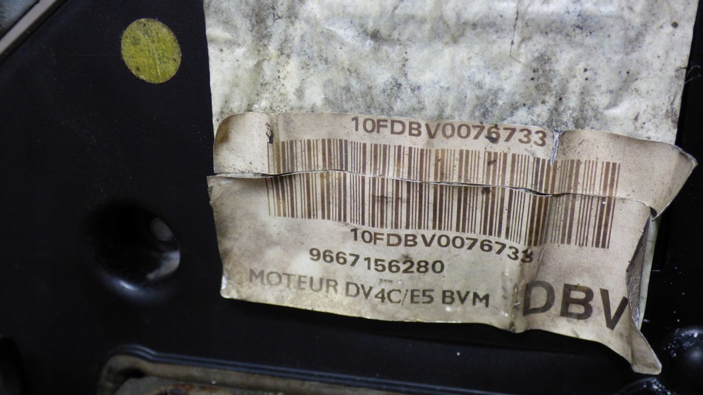 фото №7, Двигун dv4c 9684143880 оригінал пробіг 120tys.km peugeot 207 1.4 hdi