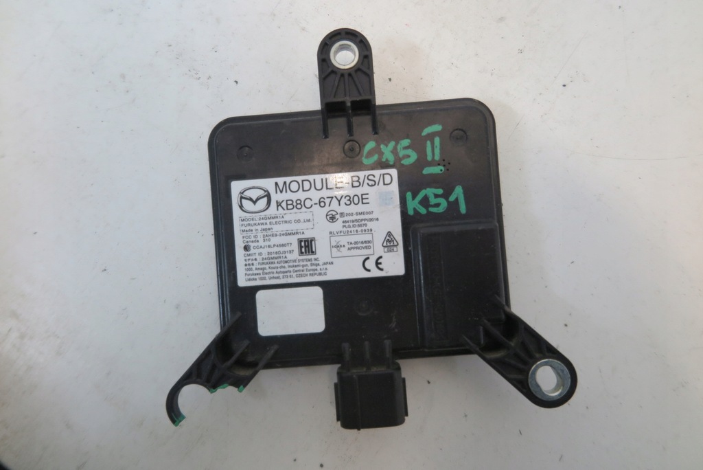 фото №1, Радар ассистент мертвого pola mazda cx-5 kb8c-67y30e