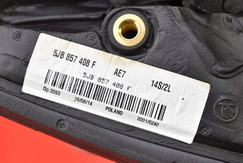 фото №12, Дзеркало праве la7w 5jb857408f eu skoda rapid 12-17 5 pin