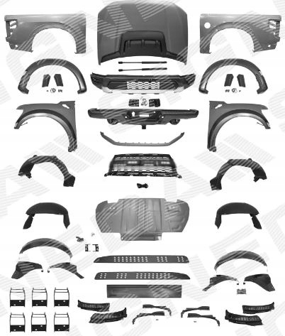фото №1, Ford f150 f-150 21- raptor набор крыло перед задняя капот решётка радиатора бампер