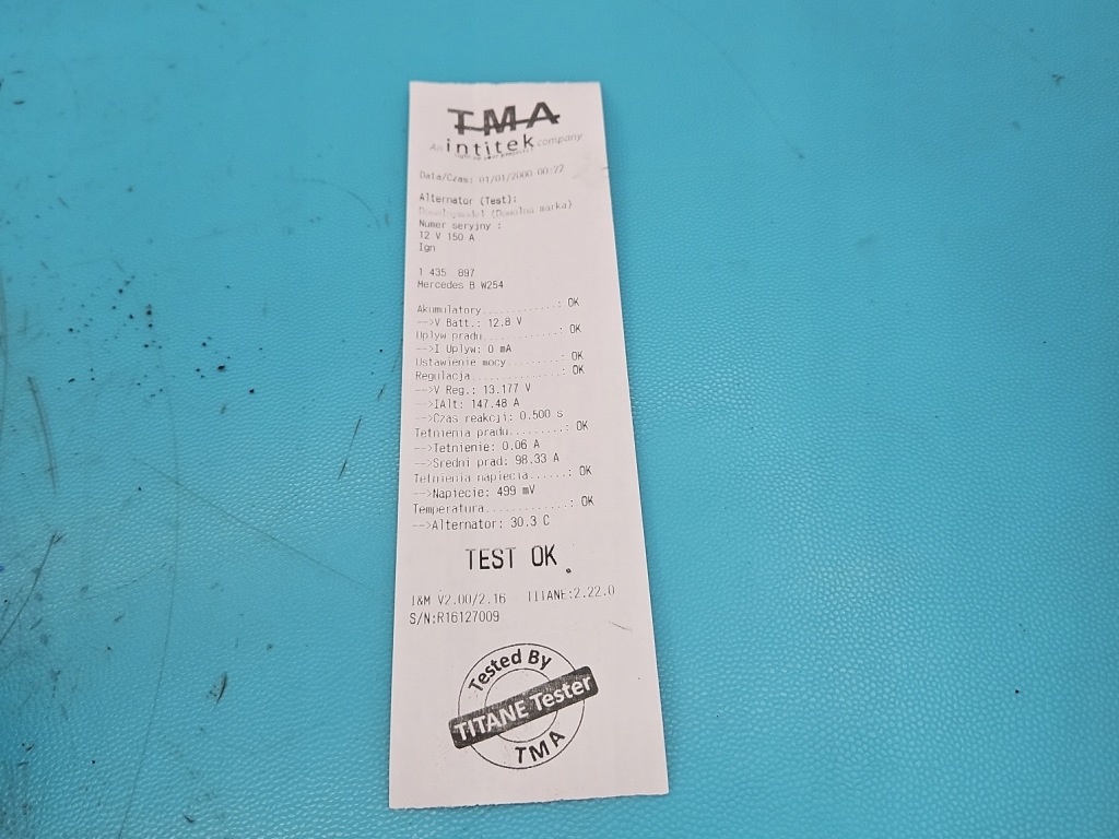 Генератор mercedes w245 a6401540402 tg15c057 2.0 cdi Зі Шроту