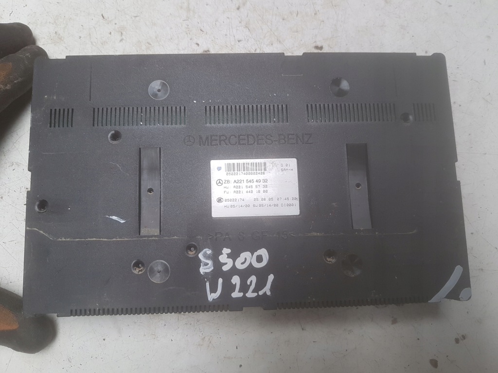 фото №1, Mercedes s klasa w221 05r- модуль блок управления sam