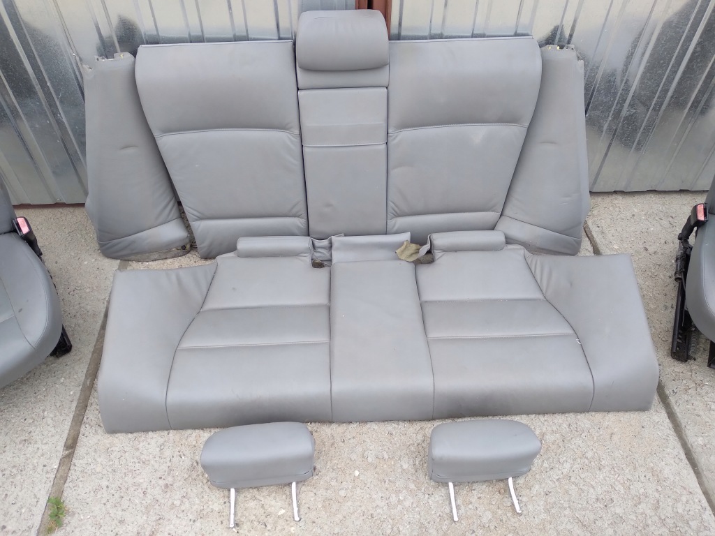 фото №4, Bmw e46 coupe lift сиденья заднее сиденье кожа серая gb kpl