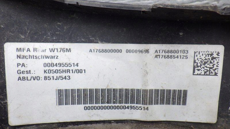 Бампер задний задний mercedes w176 a1768800000 a1768800103 a1768854125 Цена