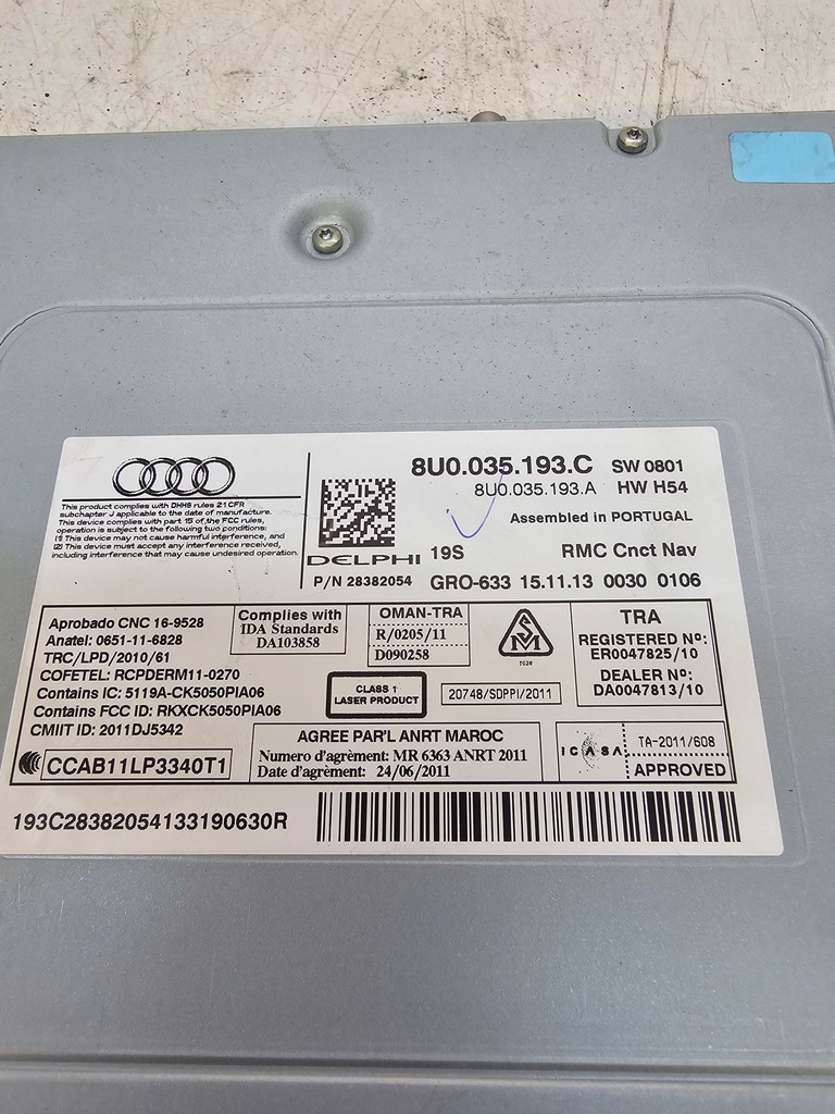 фото №9, Тюнер модуль навигации радио audi q3 8u 8u0035193c