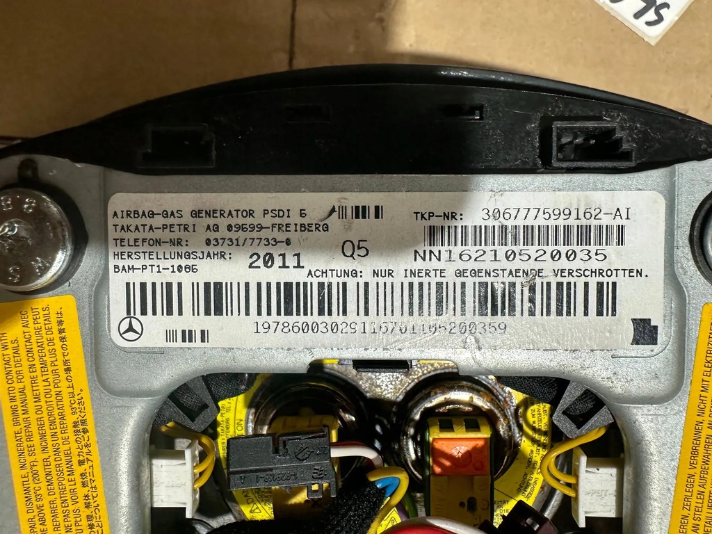 фото №9, Mercedes-benz sls amg подушка подушка безопасности водителя оригинал