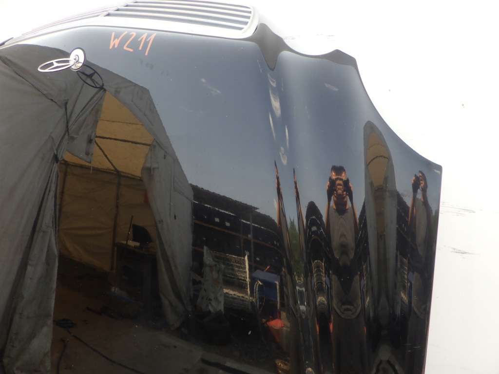 фото №4, Mercedes w211 капот крышка двигателя решётка радиатора