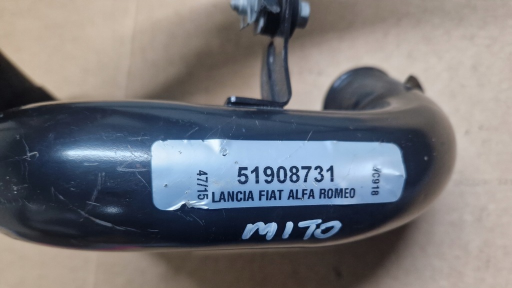 фото №5, Alfa romeo mito 0.9 turbo twinair wąż интеркулер труба воздухозаборник 51908731