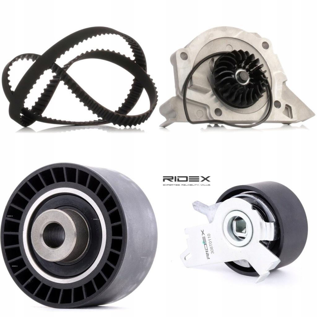 Купити Набір ремінь розподільного валу + насоса води ridex 3096w0634 підходить до peugeot 307 cc