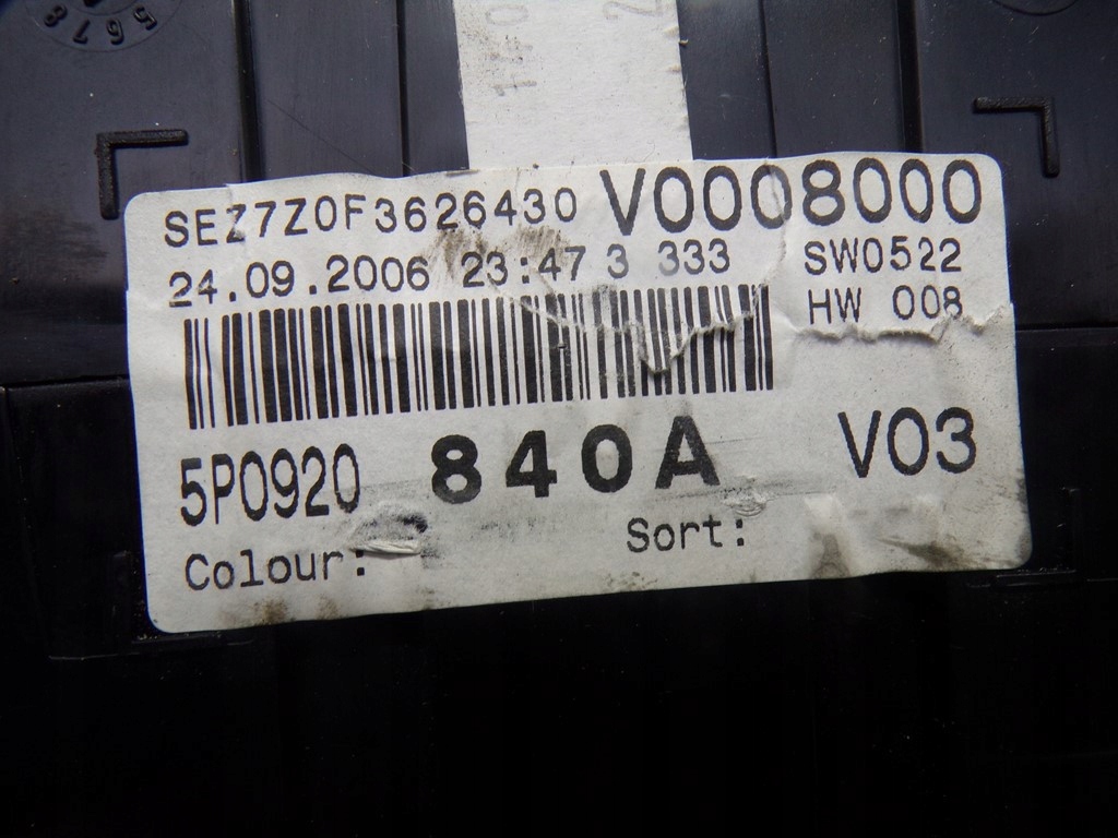 фото №9, Счетчик приборы seat toledo iii 3 altea 5p0920840a 110080281006 europa