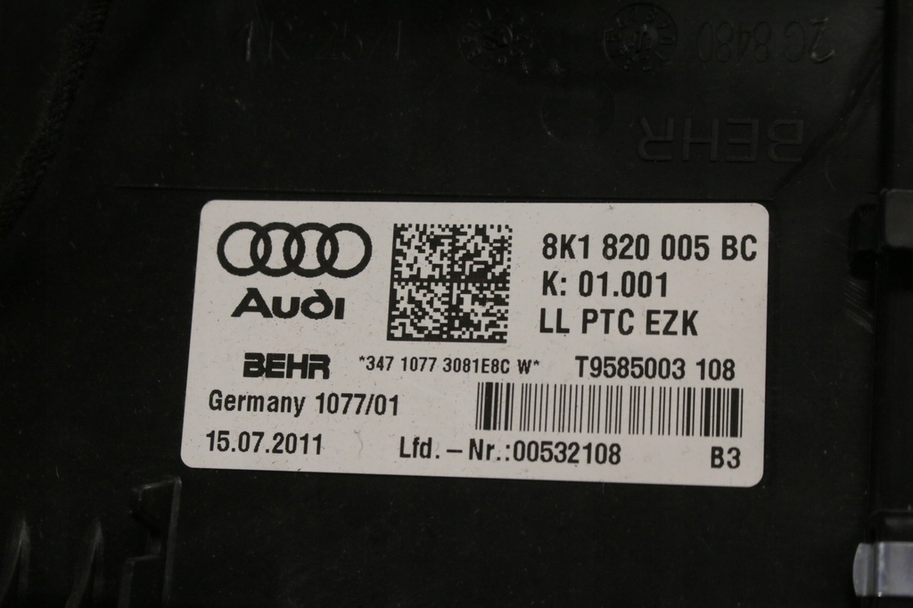 фото №11, Отопитель воздуходувка audi a4 b8