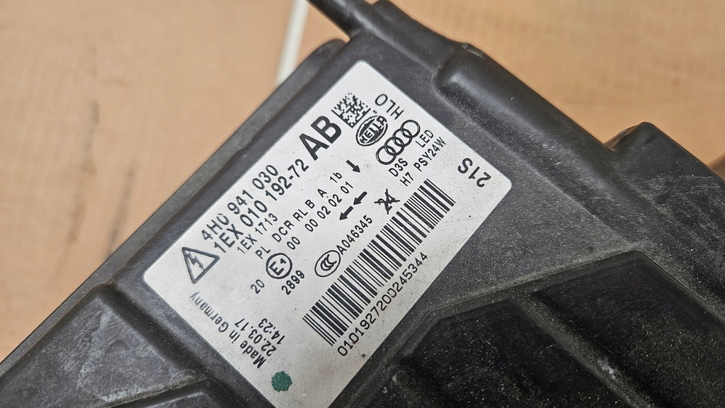 фото №11, Лампа перед передняя правая audi a8 d4 przed lift bi-xenon 4h0941030ab