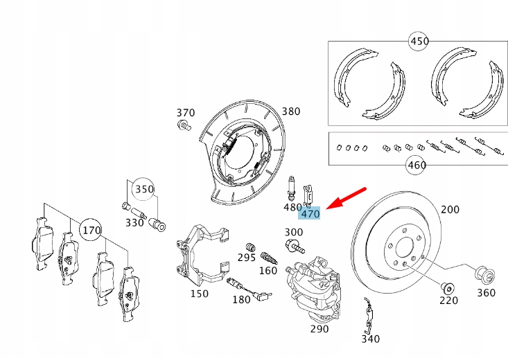 Купить Mercedes-benz ml w164 распорка тормоза заднего колеса a1644200074