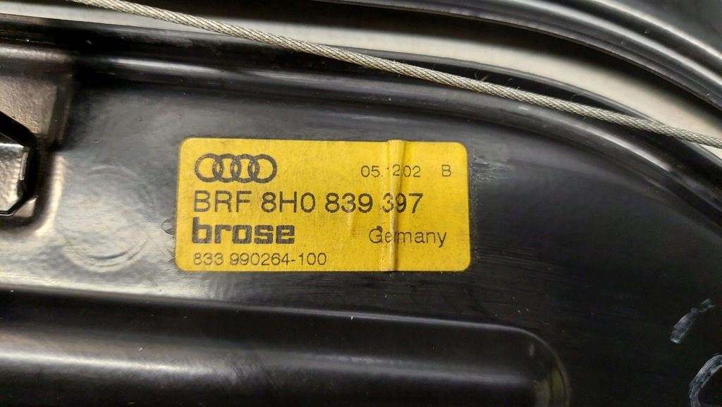 фото №8, Подъемник стекло левый задняя audi a4 b6 cabrio