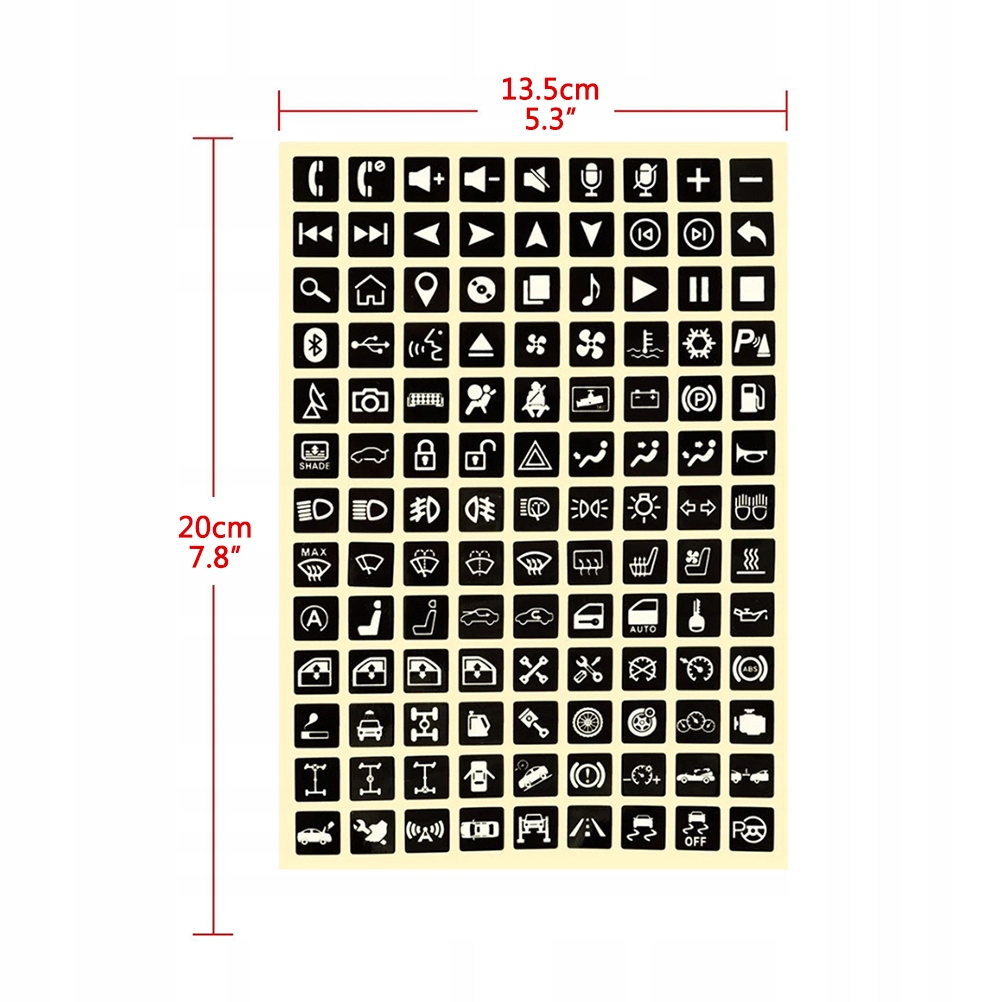 фото №11, Наклейки na кнопки клавіші piktogramy