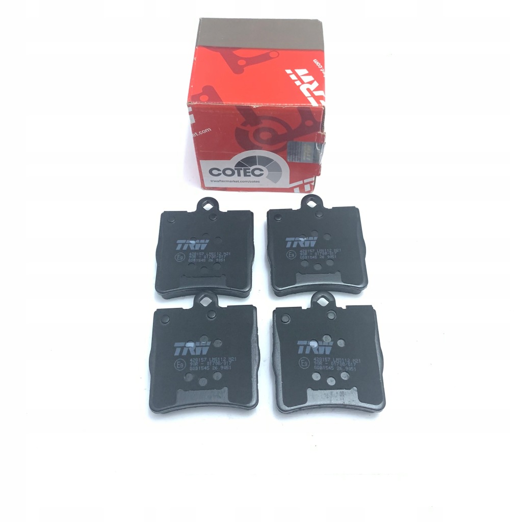 фото №1, Тормозные колодки тормозные задняя trw mercedes clk c209 a209, kl c w203 cl203, slk r171