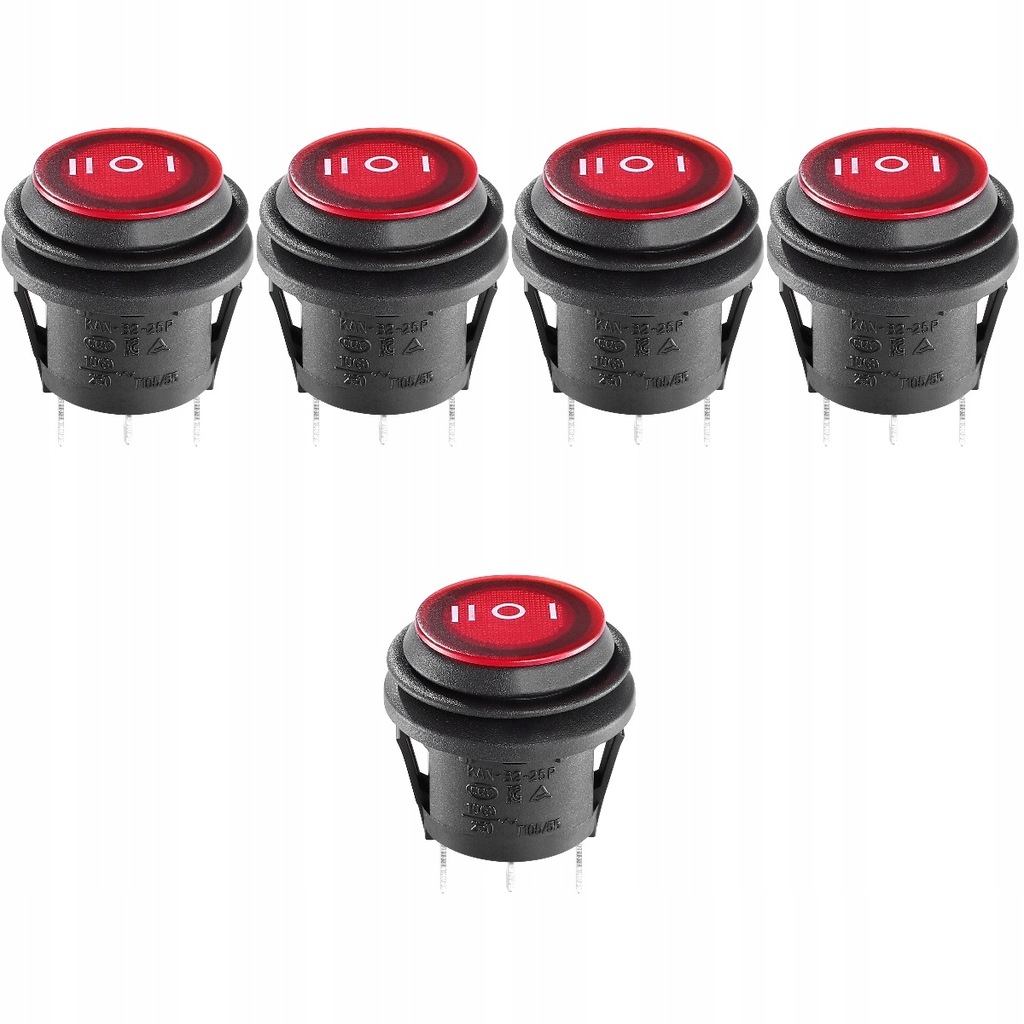 фото №6, Кнопка spdt switch коромисло marine 5 szt