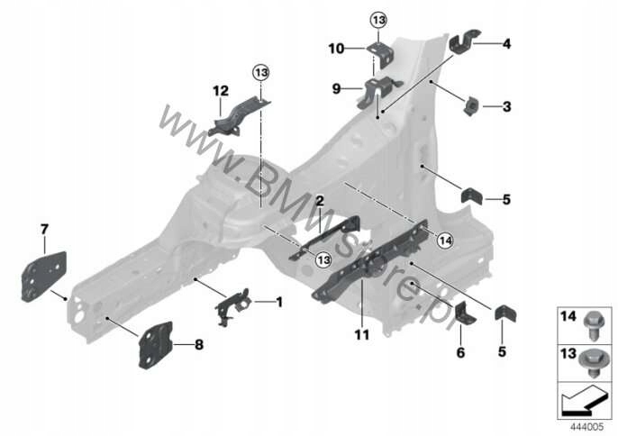 фото №4, Mini r54 f55 f56 f57 f60 кронштейн бічний nowe