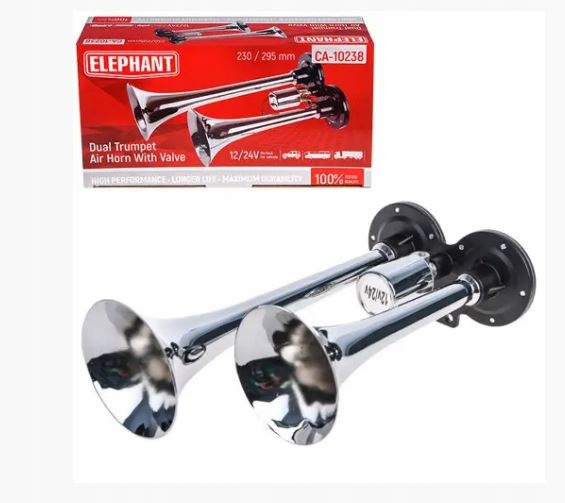 фото №9, Сигнал клаксон сирена 3 сигнальные трубы potrójny