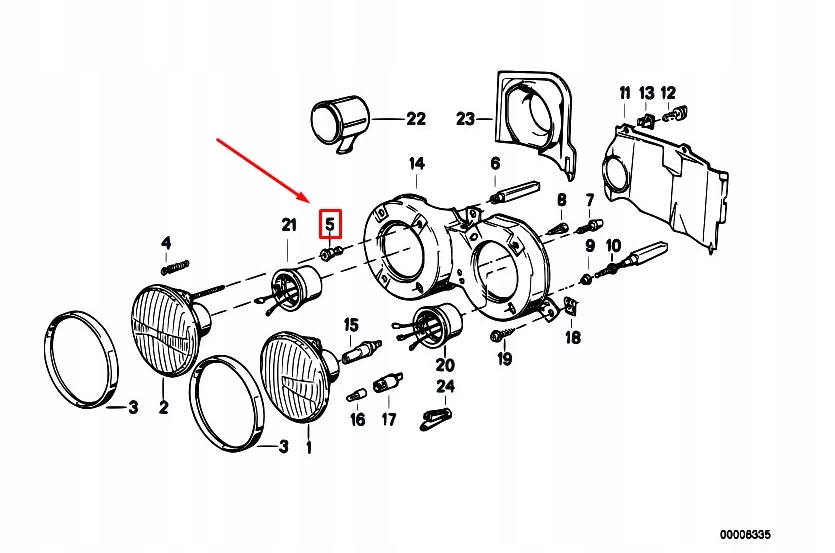 Купить Втулка регулировки фара bmw 6 e24 63121364940 1364940