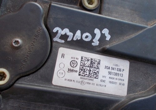 фото №10, Лампа права full led vw t-roc 2ga941036p оригінал europa