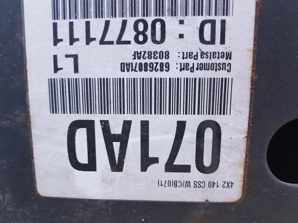 фото №9, Dodge ram 09- рама опорний 4x2 crew cab довга кабіна