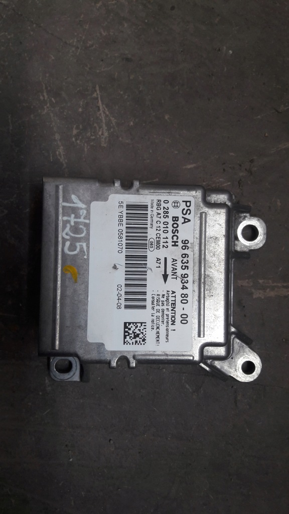 фото №1, Модуль датчик подушка безпеки peugeot 207 sw