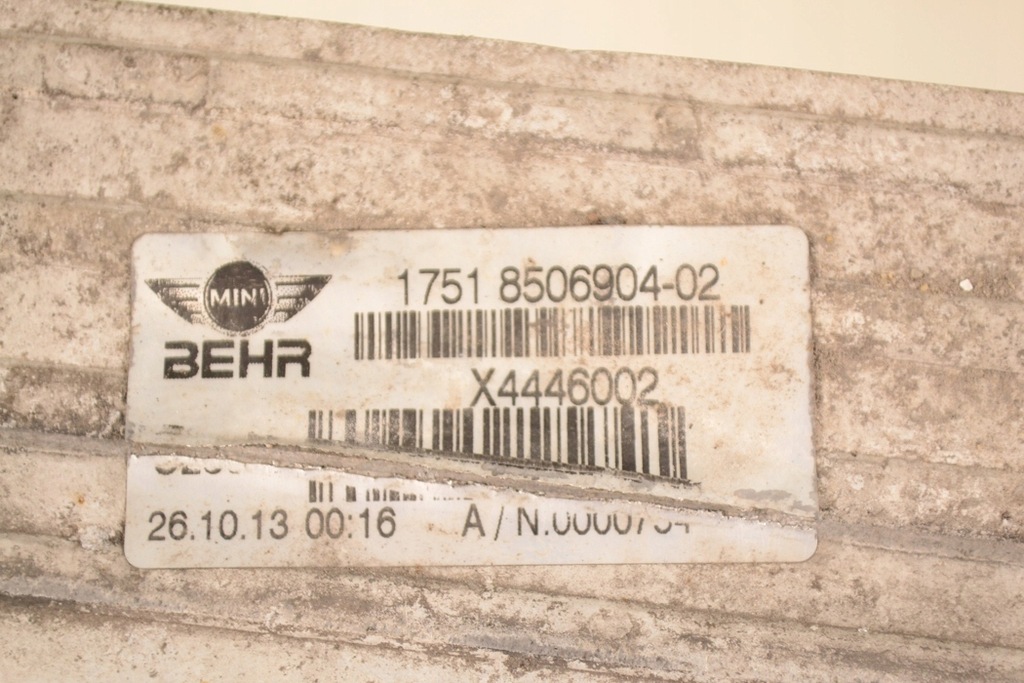 фото №5, Mini countryman r60 sd 2013 rhd інтеркулер радіатор 8506904