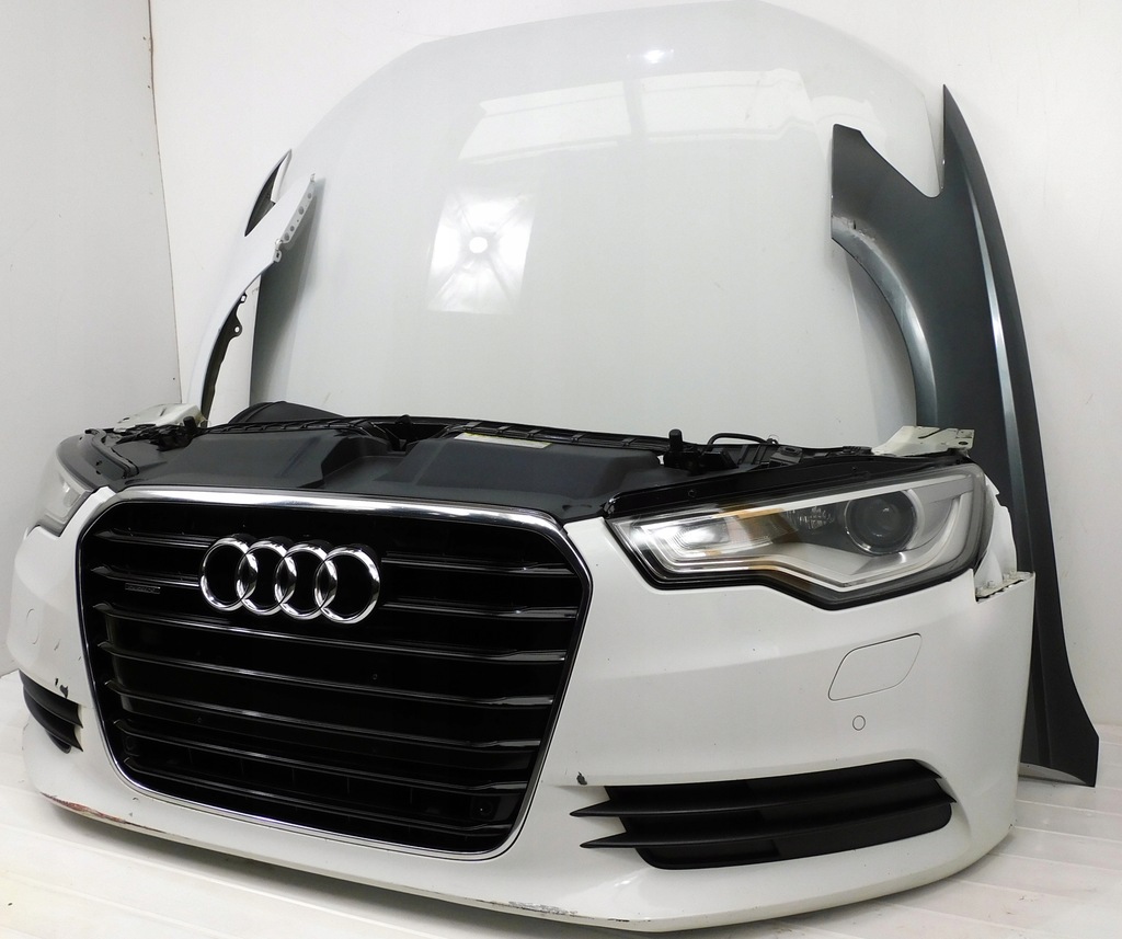 фото №5, Audi a6 c7 4g kompletny перед бампер лампы капот