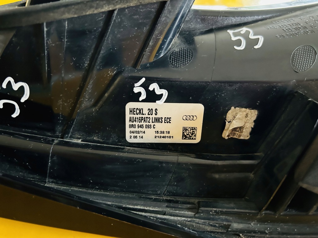Фара левый задний  левая задняя led 8r0945093c audi q5 рестайлинг  8r0 8r европа Цена