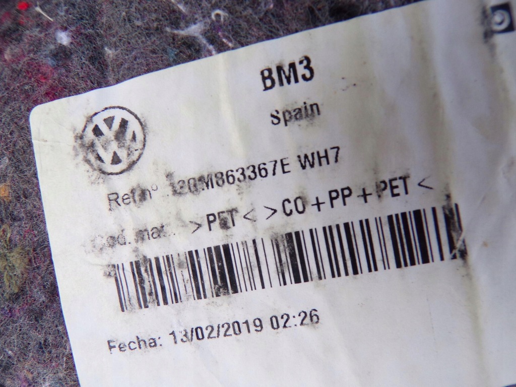 фото №14, Обшивка коврик шумоизоляция 2gm863367e vw t-cross