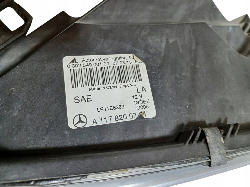 фото №14, Mercedes cla c117 w117 117 лампа левая перед передняя обычная a1178200761