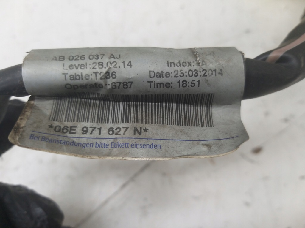 фото №9, Жгут форсунок двигателя 3.0 tfsi a7 4g s4 b8 q7 c7 s5 ctu 06e971627n