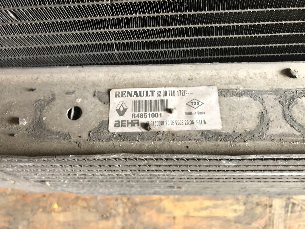 фото №7, Pas передний радиатор renault scenic ii дизель