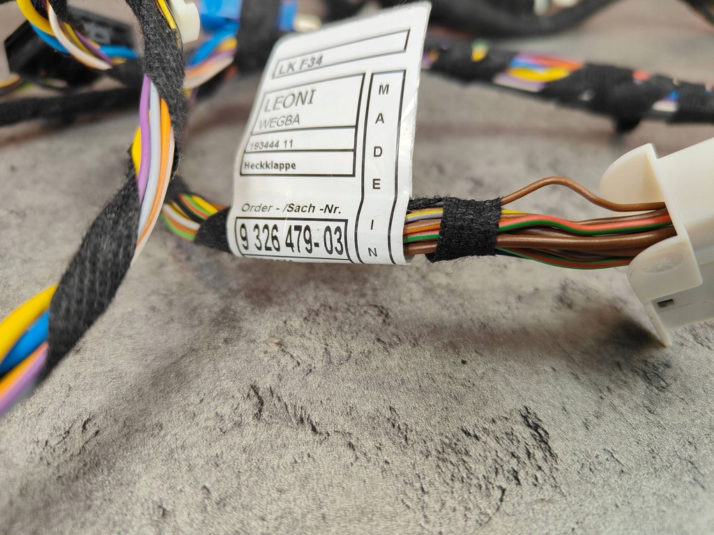 фото №7, Bmw 3 f34 gt жгут электропроводка трубопровод крышки задний pod камера 9326479