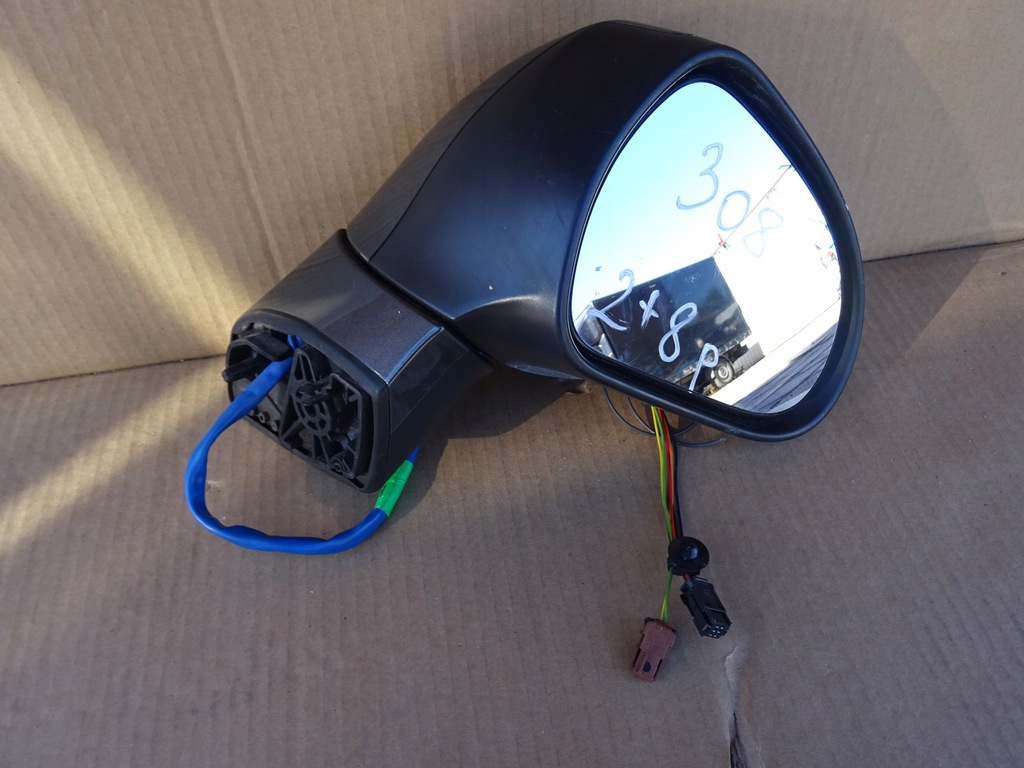 фото №1, Peugeot 308 зеркало правое 2+8