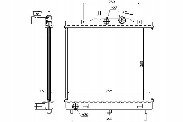 фото №9, Nissens 66654 радиатор, система охлаждение двигателя
