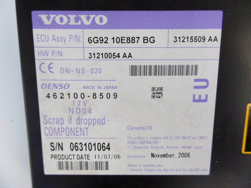 фото №11, Считыватель dvd навигации volvo s80 ii v70 iii xc70 ii