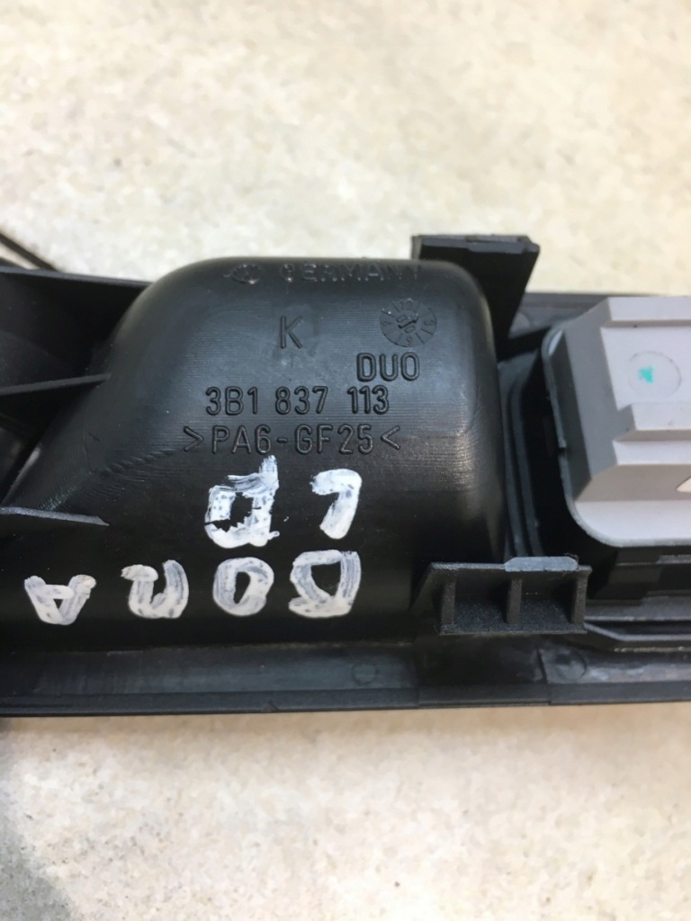 фото №4, Ручка внутренняя левый перед vw bora 3b1837113