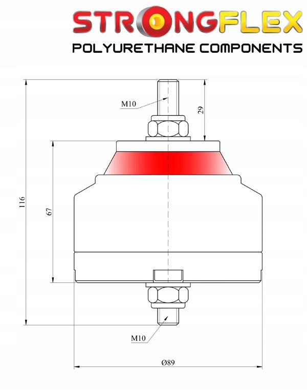фото №2, 031760b - подушка двигателя - swap strongflex