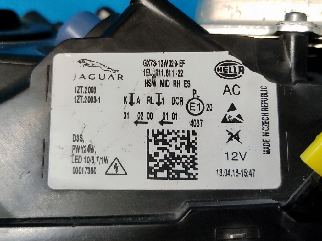 фото №15, Jaguar xe bi-xenon некерований з світлодіод лампа перед фара правий europa
