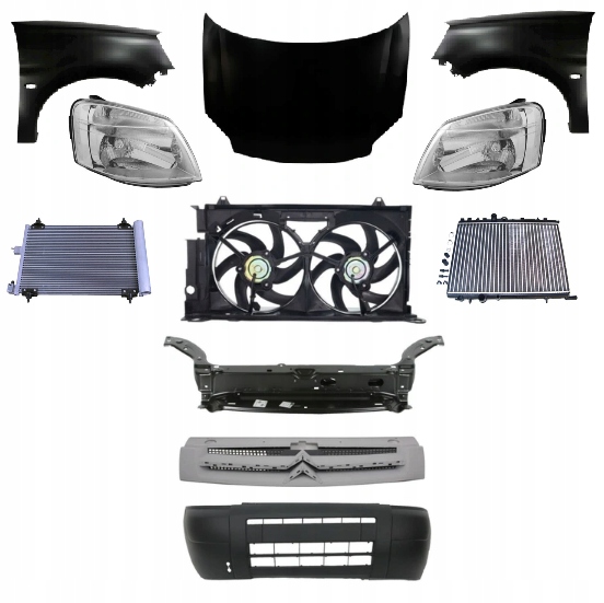 фото №1, Citroen berlingo lift 2002-2008 kompletny перед