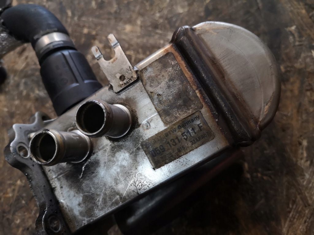 фото №4, Audi a5 8t 2.7 3.0 радиатор выхлопных газов 059131511f