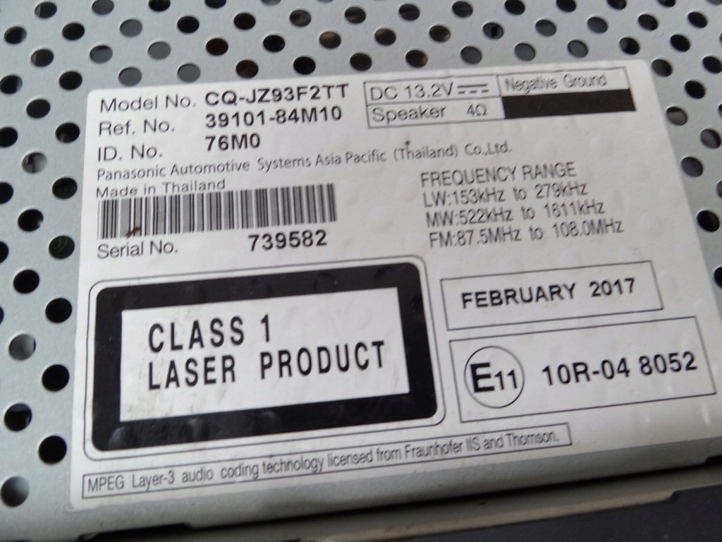 фото №5, Suzuki celerio 2017 радіо bluetooth оригінал