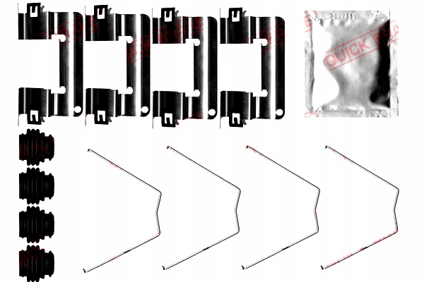фото №2, Набір монтажний гальмівних колодок перед hyundai i30 kia ceed proceed xceed