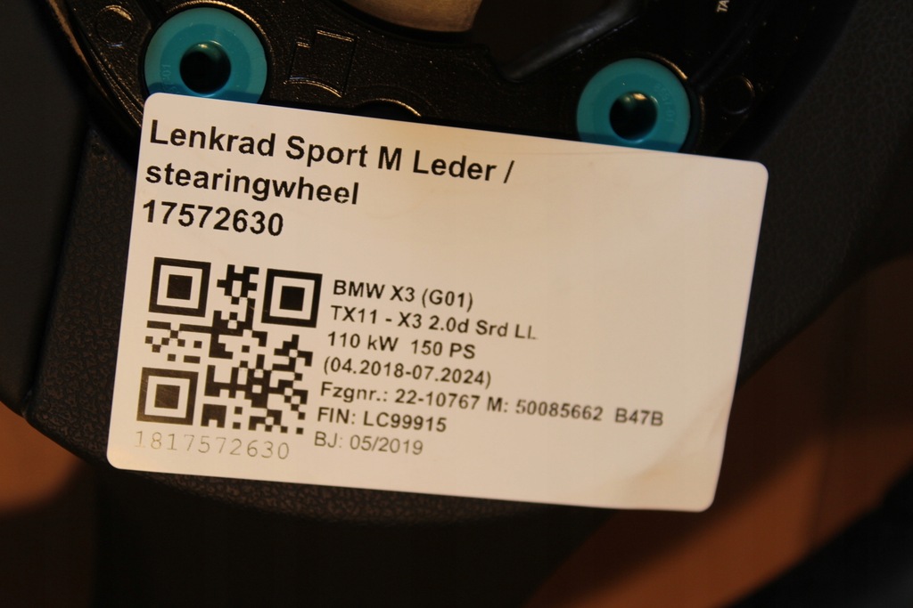 фото №10, Повітропровід bmw x3 g01 m-pakiet